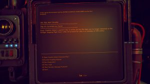 The Outer Worlds Cantanketous Canid Terminal Key