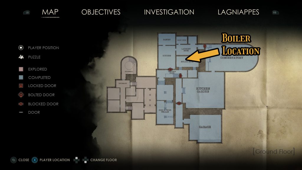 alone in the dark boiler talisman map