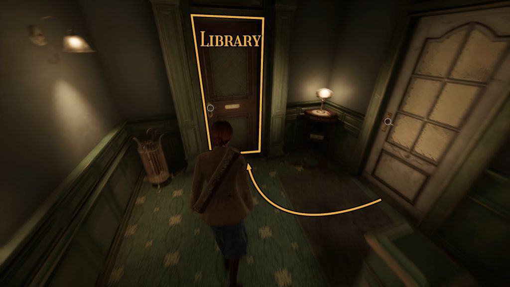 alone in the dark chapter 2 3 4 library door