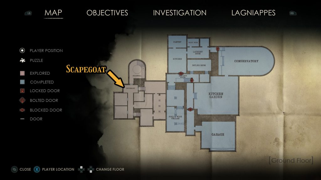 alone in the dark scapegoat map