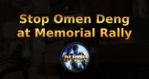 alpha protocol stop omen deng at memorial rally