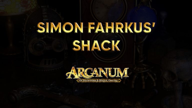 arcanum walkthrough simon fahrkus' shack