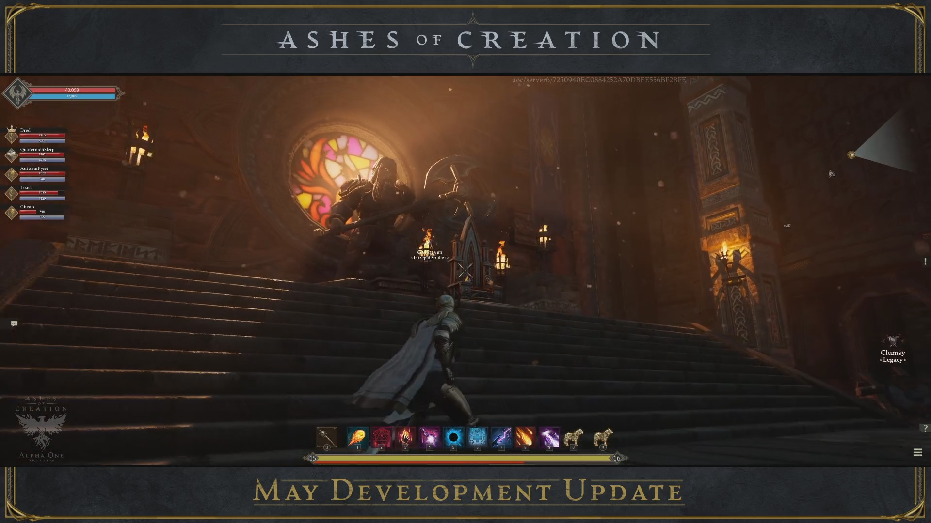 ashes of creation stream may siege throne room