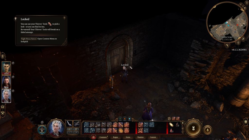 baldurs gate 3 lockpicking 0 thieves tools