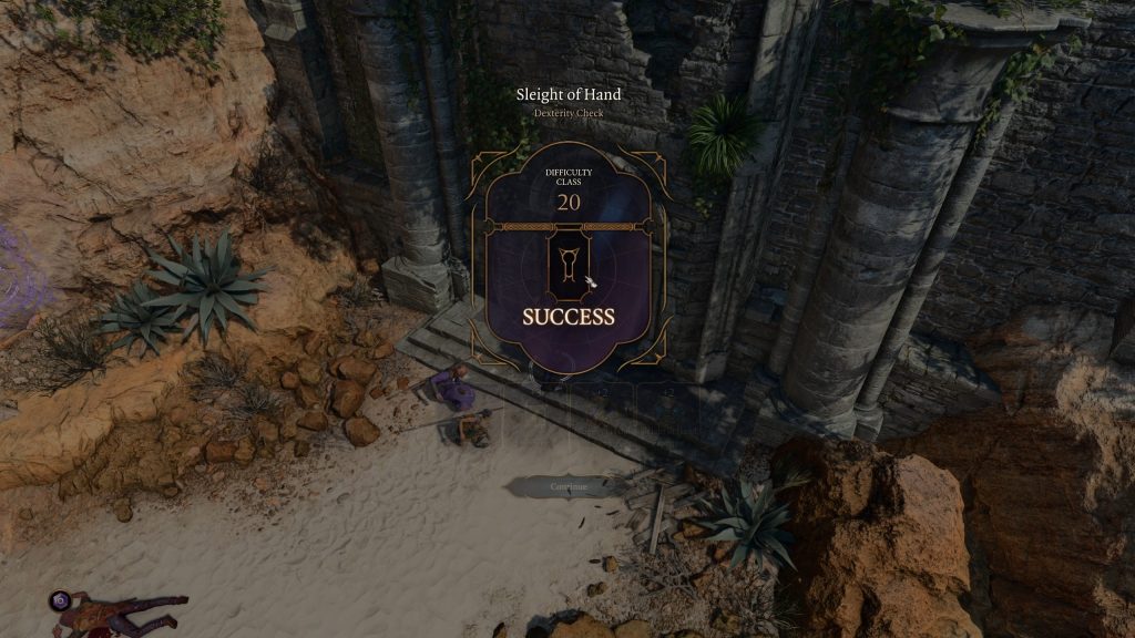 baldurs gate 3 lockpicking 5 success