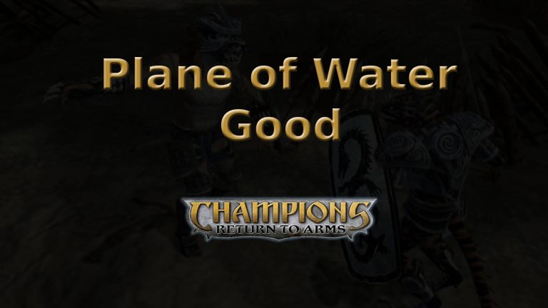 champions return to arms plane of water good