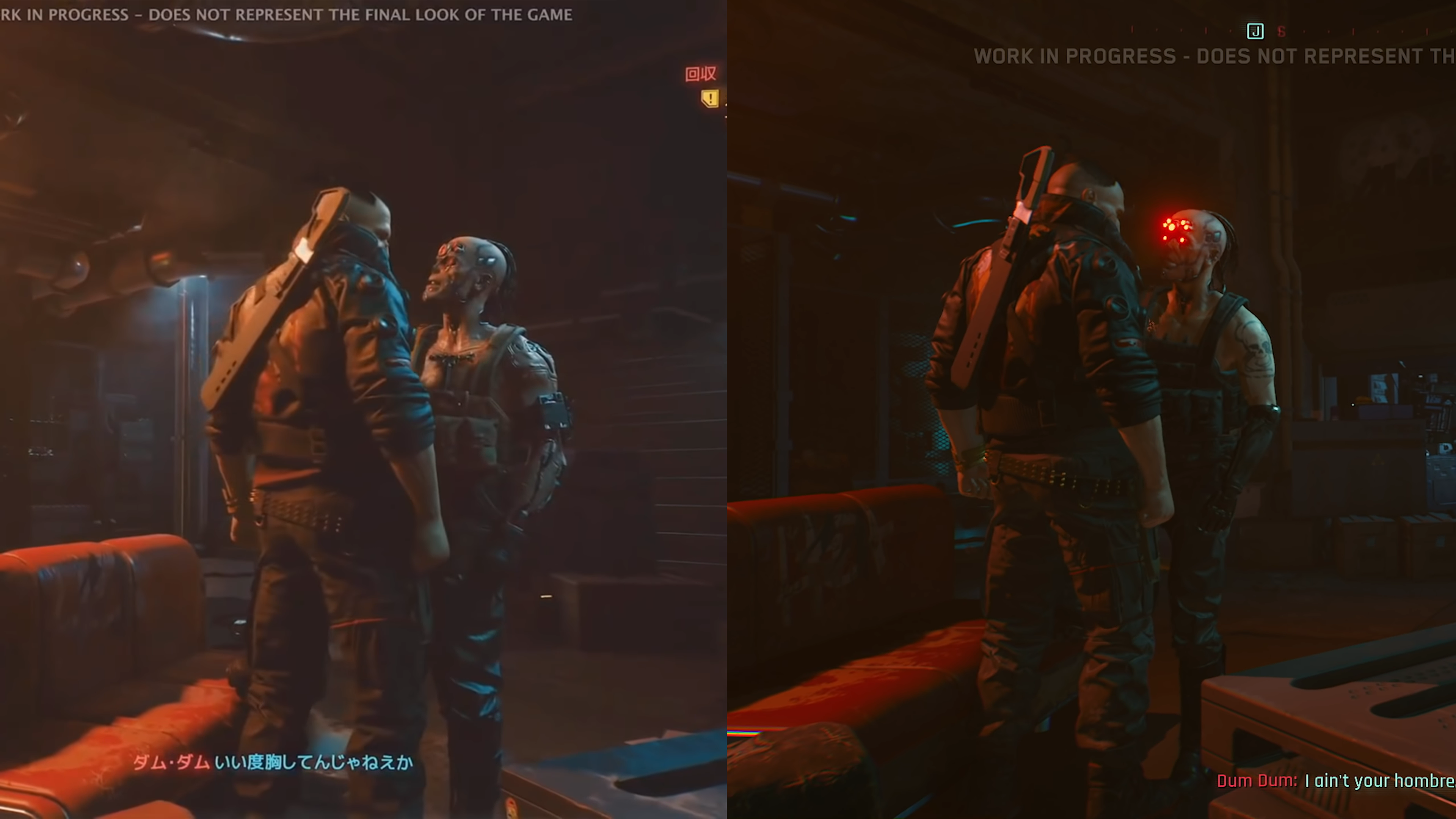 Cyberpunk 2077 Tokyo Game Show Footage Comparison 1