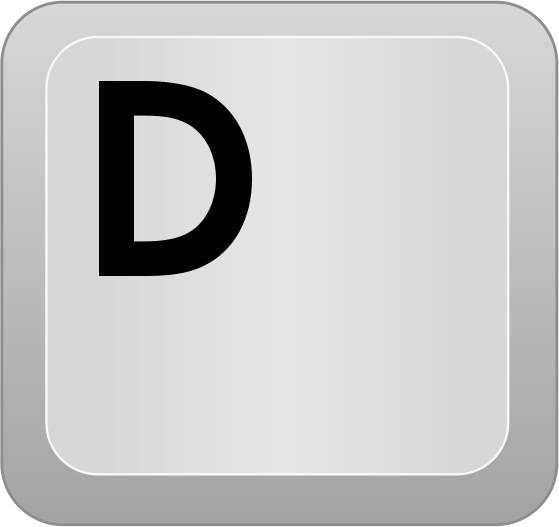 computer key d t