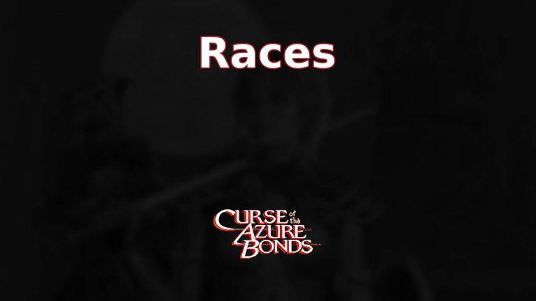 curse of the azure bonds races