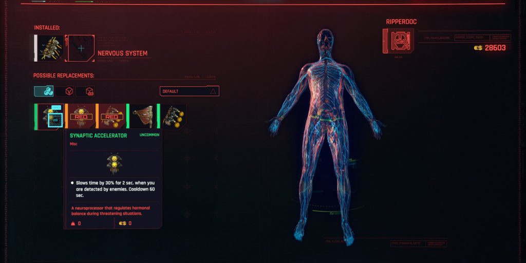 Cyberpunk 2077 Cyberware Guide Nervous System