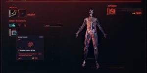 Cyberpunk 2077 Cyberware Guide Skeleton