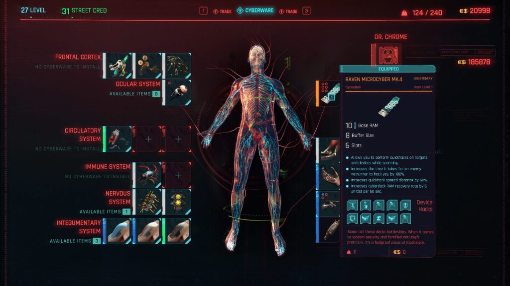 Cyberpunk 2077 Hacking Guide Cyberdeck Cyberware