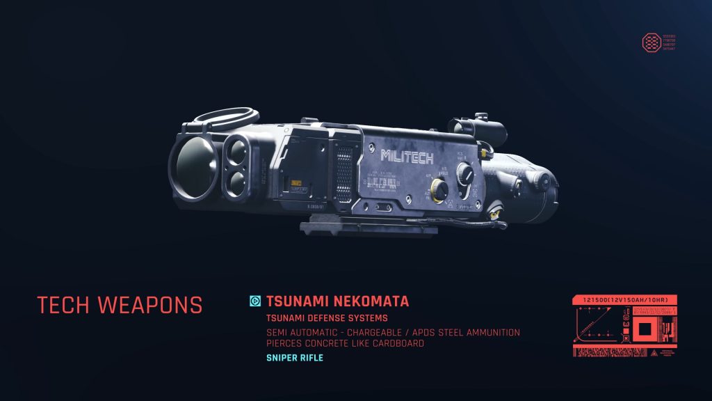 Cyberpunk 2077 Tsunami Nekomata Scope Weapon Attachment