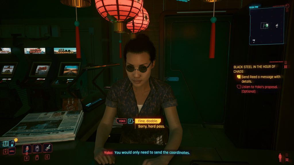 cyberpunk somewhat damaged walkthrough yoko proposal