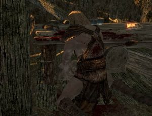 Skyrim Adventures bandit dead arrow back