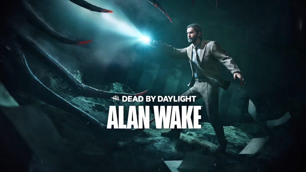 dead by daylight alan wake official trailer title card art