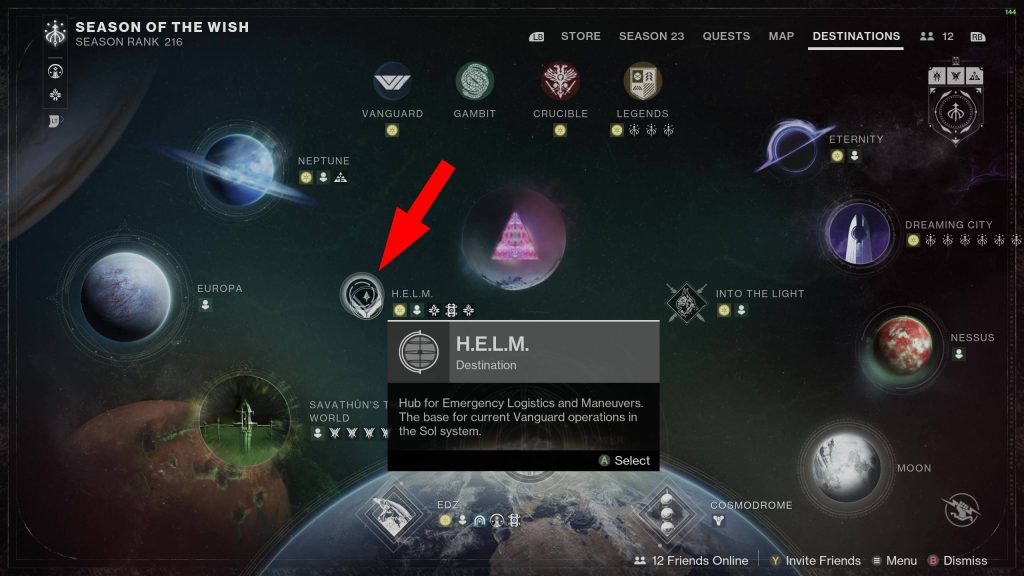 destiny 2 seasonal red borders farm helm on map v1