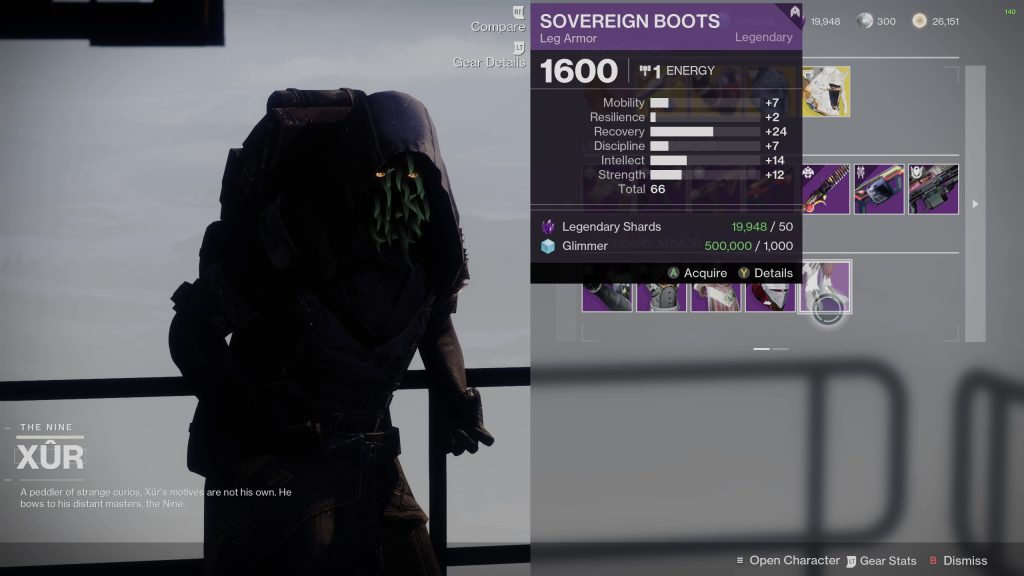 destiny 2 xur 5 25 24 hunter armor 2