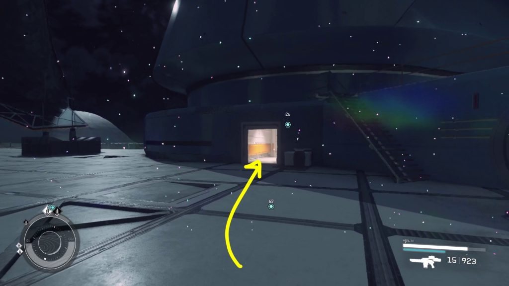 door on roof of infinity ltd entrance sabotage starfield mission walkthrough