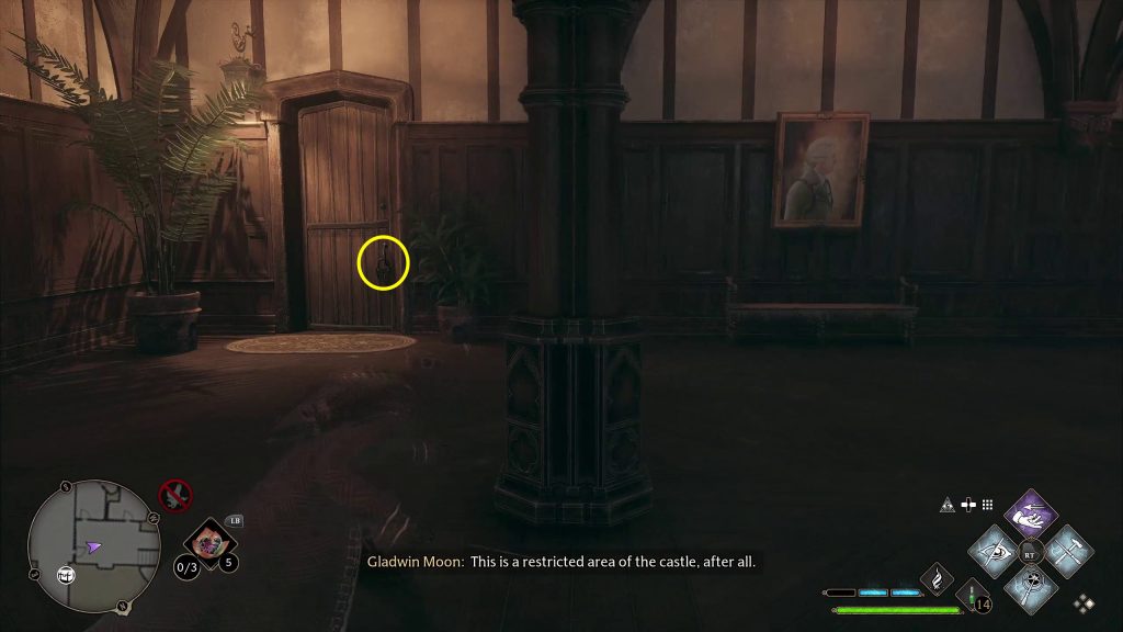 door to left hand side extras the caretakers lunar lament hogwarts legacy quest walkthrough