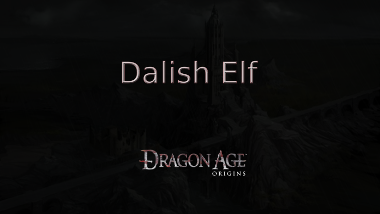 dragon age origins dalish elf