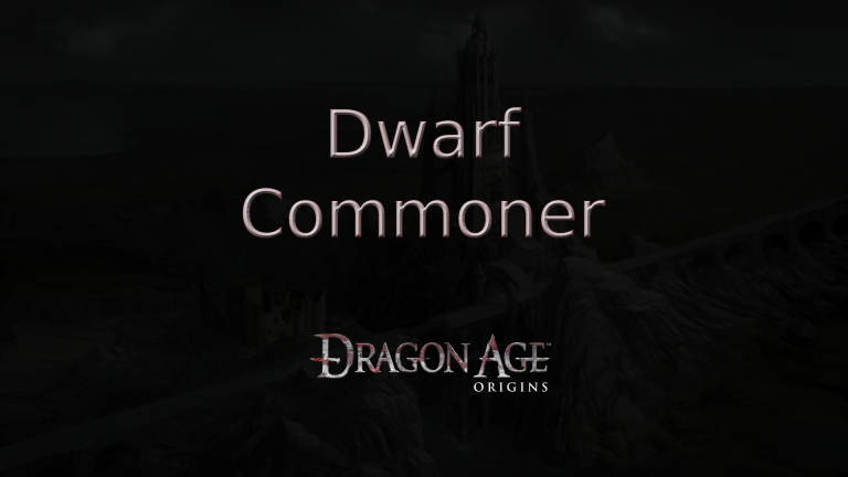 dragon age origins dwarf commoner