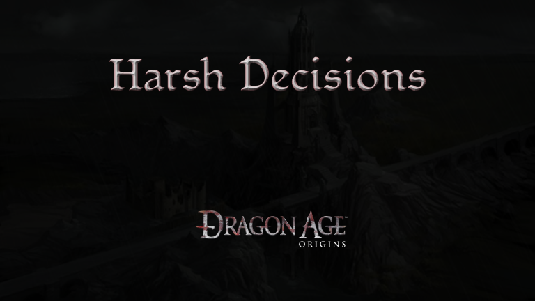 dragon age origins harsh decisions featured image