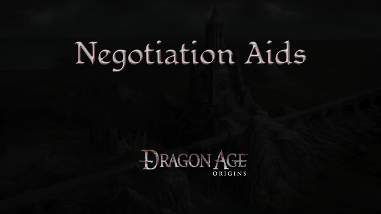 dragon age origins negotiation aids featured image