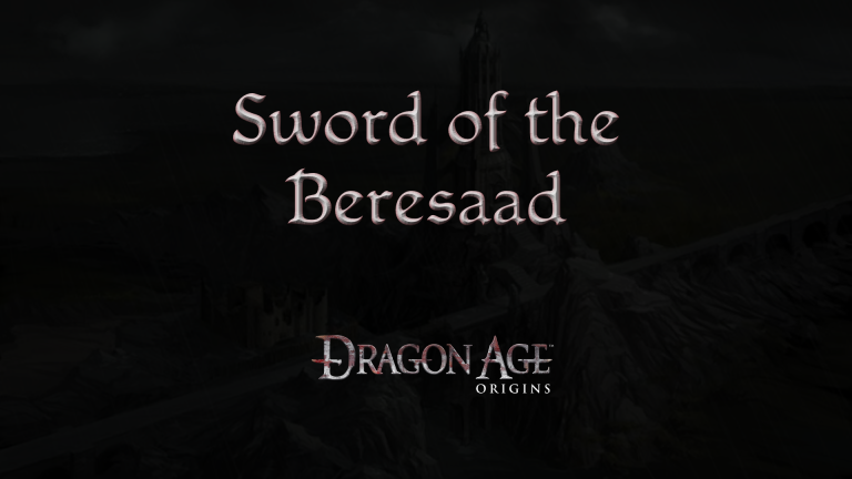 dragon age origins sword of the beresaad featured image