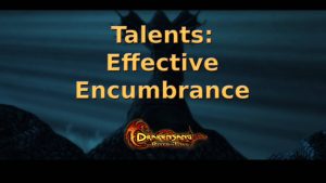 drakensang the river of time effective encumbrance