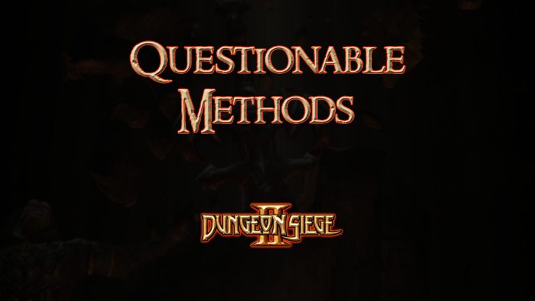 dungeon siege ii questionable methods featured image