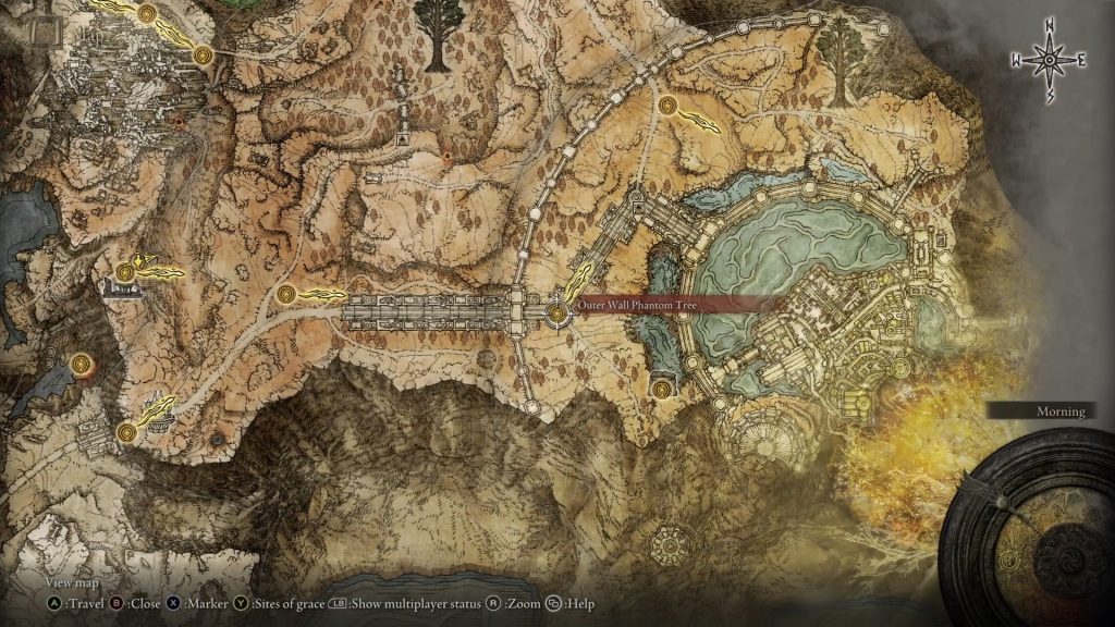 elden ring returning player guide outer wall phantom tree seed map