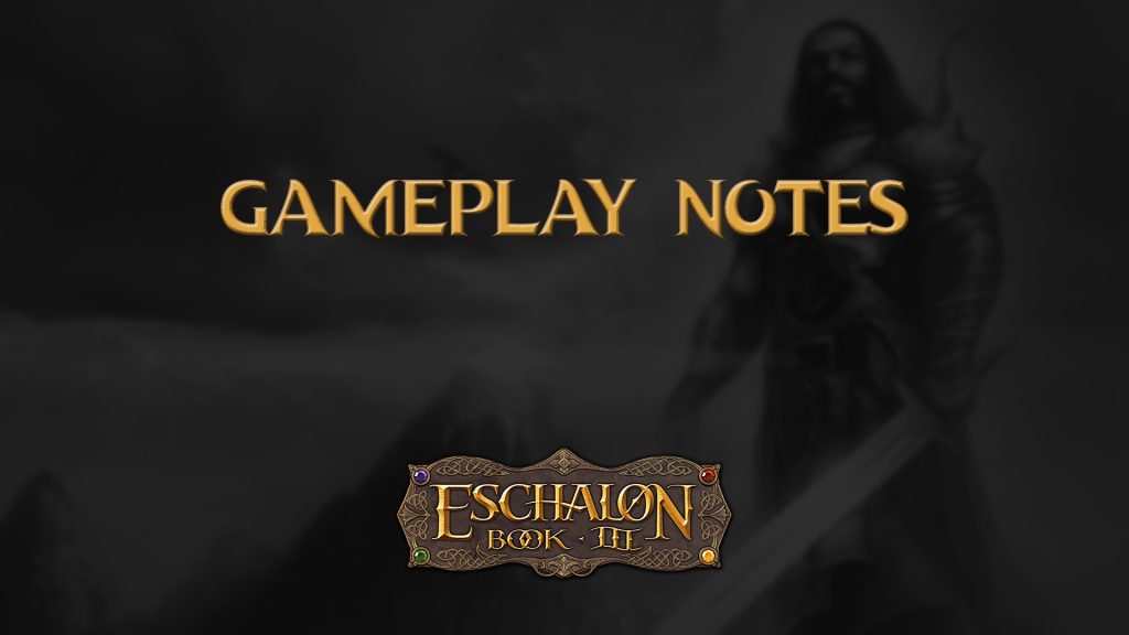 eschalon book 3 gameplay notes featured image