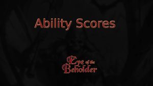 eye of the beholder ability scores featured image