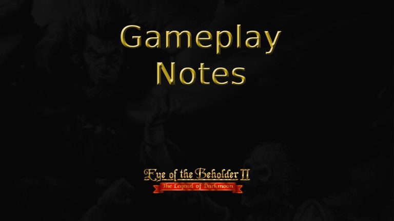 eye of the beholder ii gameplay notes featured image