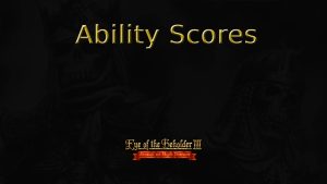 eye of the beholder iii ability scores featured image