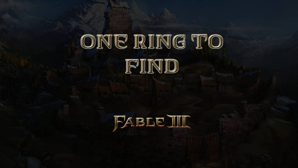 fable iii one ring to find featured image