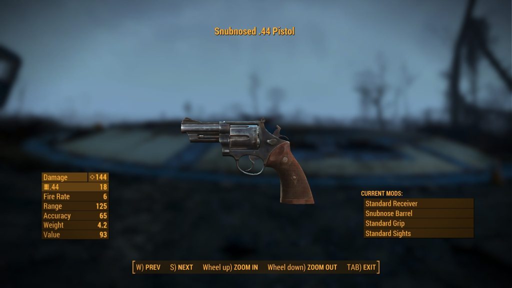 Fallout 4 Snubnosed .44 Pistol