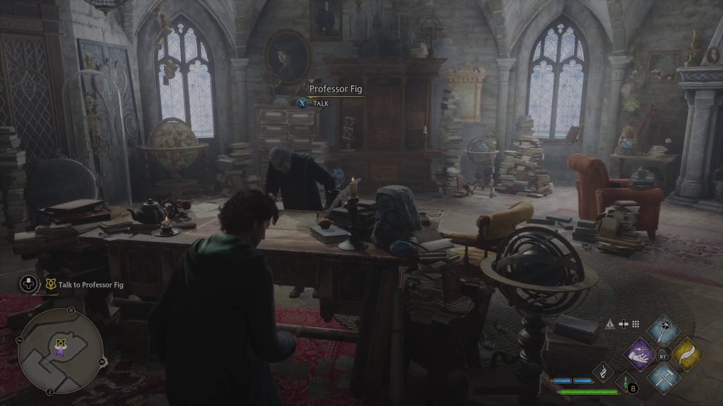 fig at his desk hogwarts legacy