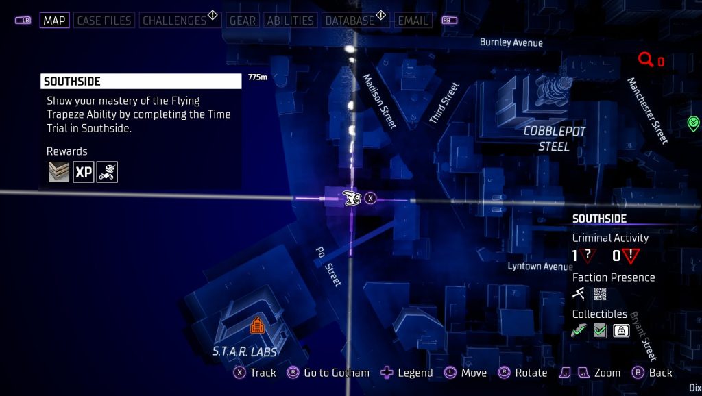 gotham knights time trial nightwing 2 map