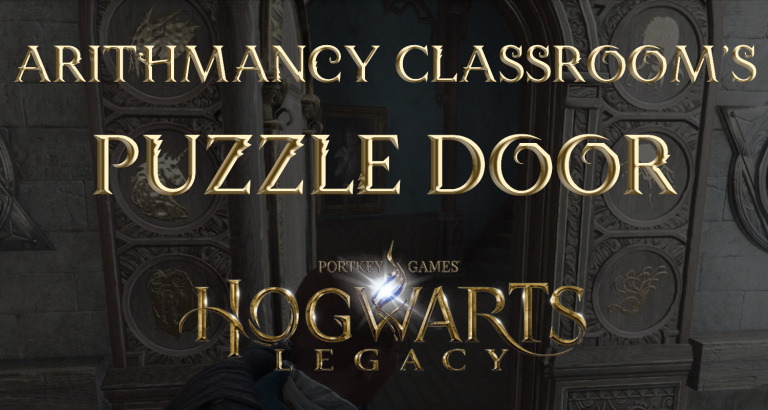 hogwarts legacy arithmancy classroom's puzzle door featured image