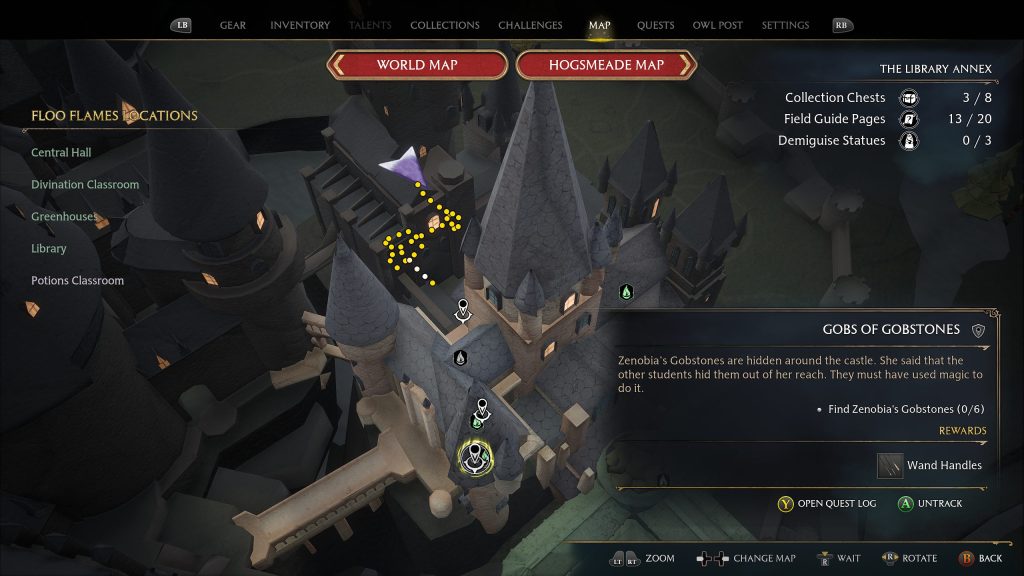 hogwarts legacy gobs of gobstones 3 map