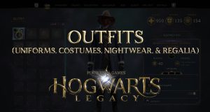 hogwarts legacy outfits (uniforms, costumes, nightwear, & regalia)