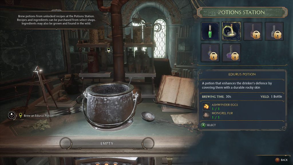 hogwarts legacy potion class 9 2 select edurus potion 1