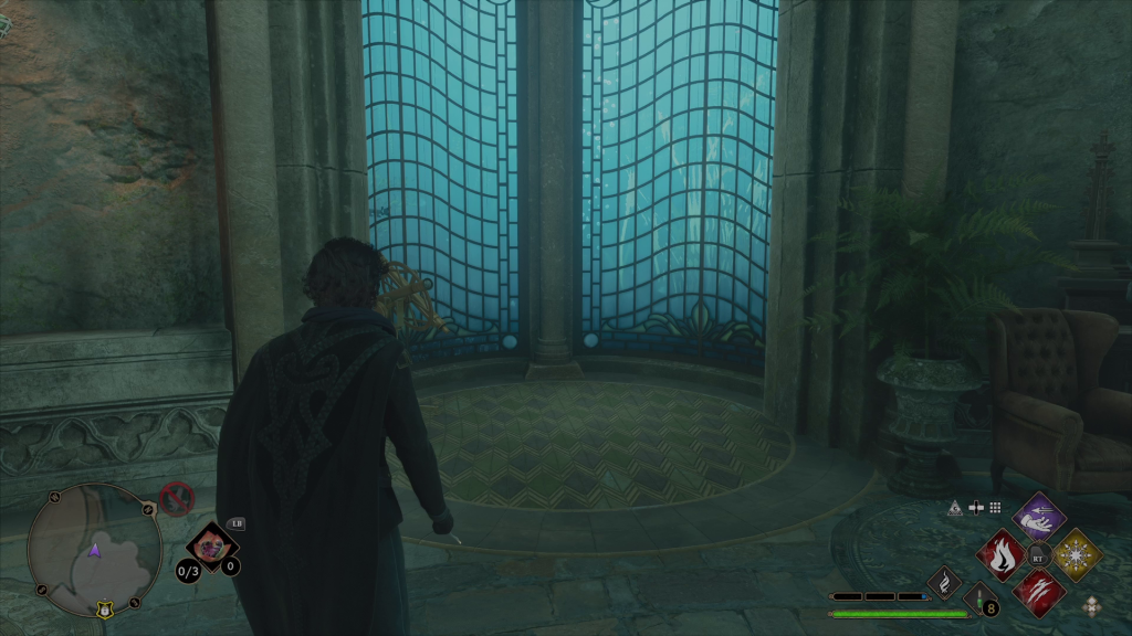 hogwarts legacy window slytherin room easter egg