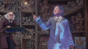 hogwarts legacy – magic awaits trailer nintendo switch ollivander's shop