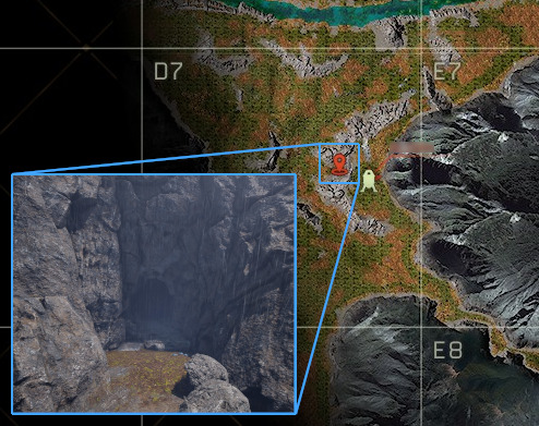 icarus mission walkthrough fire walk delivery cave near dropsite map annotated