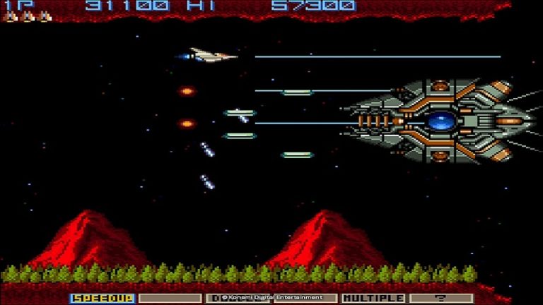 Konami Arcade Classics 50th Anniversary Collection Gradius I Gameplay 3