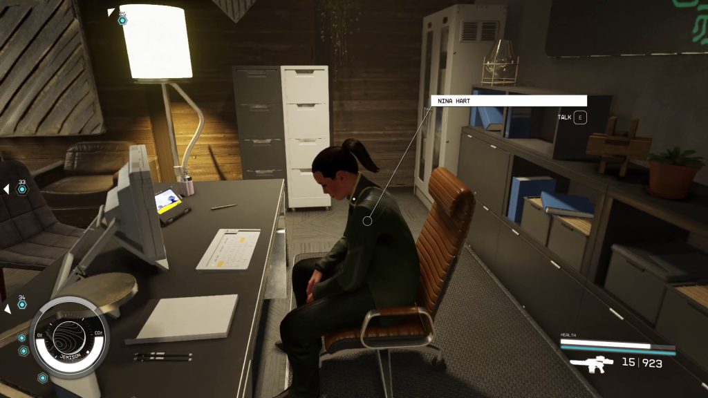 nina hart office sabotage starfield mission walkthrough