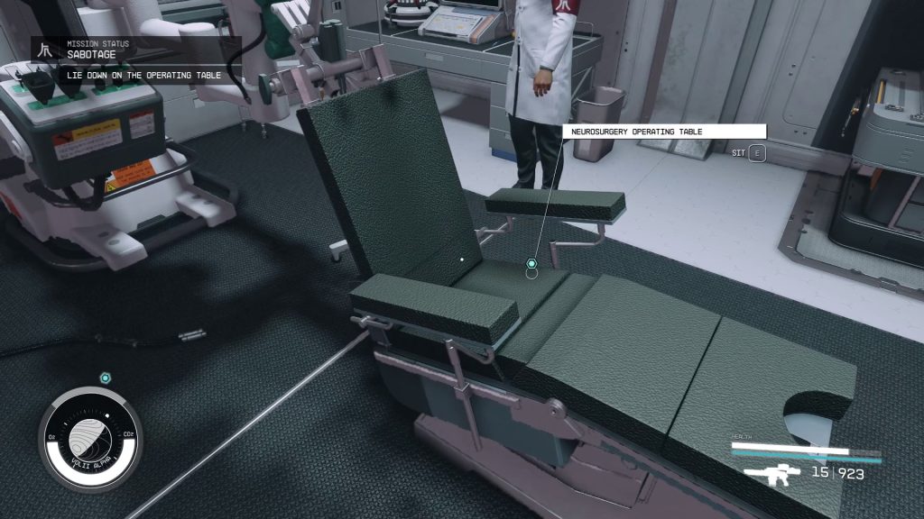 operating table sabotage starfield mission walkthrough